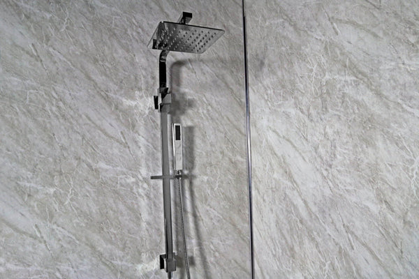 Mr Wet Wall Wet Area Panels - Grey Marble Gloss – Just Plywood